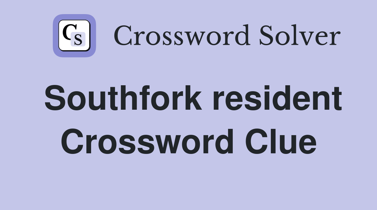 Southfork resident Crossword Clue
