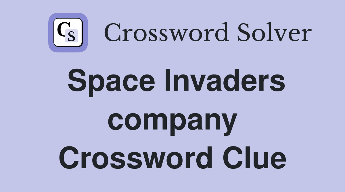 Space Invaders company Crossword Clue