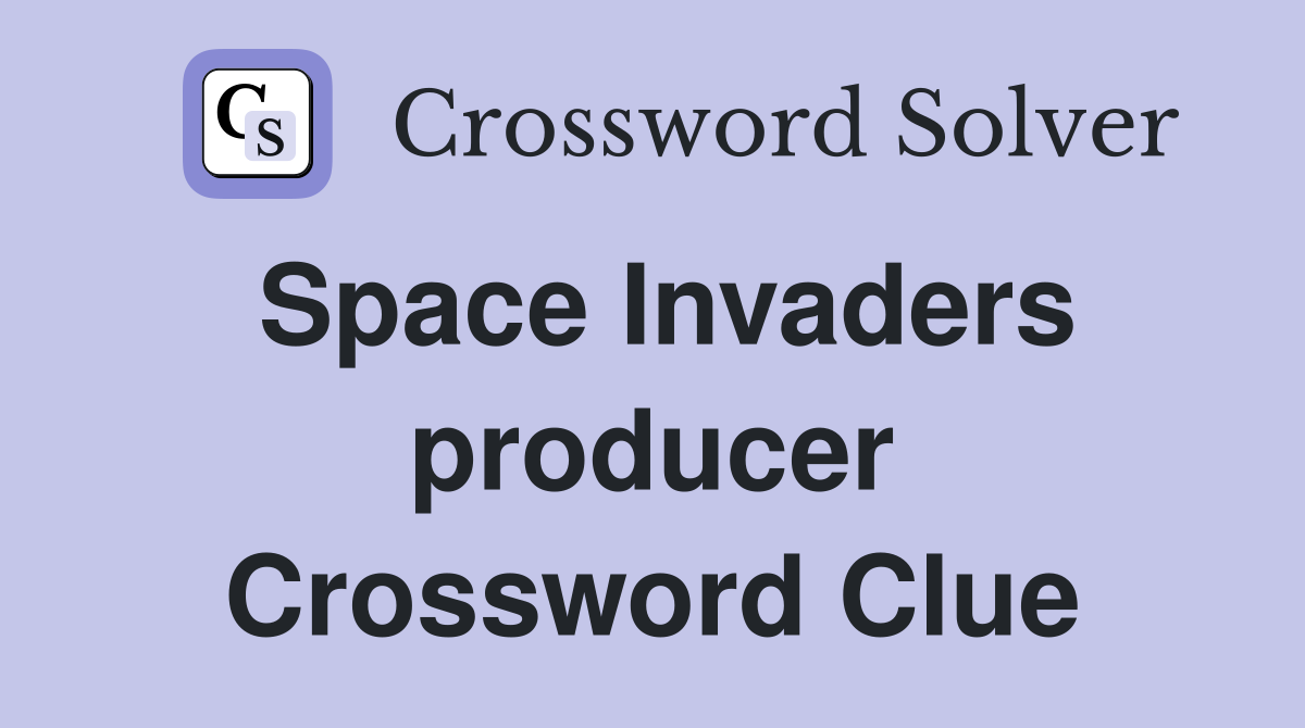 Space Invaders producer Crossword Clue