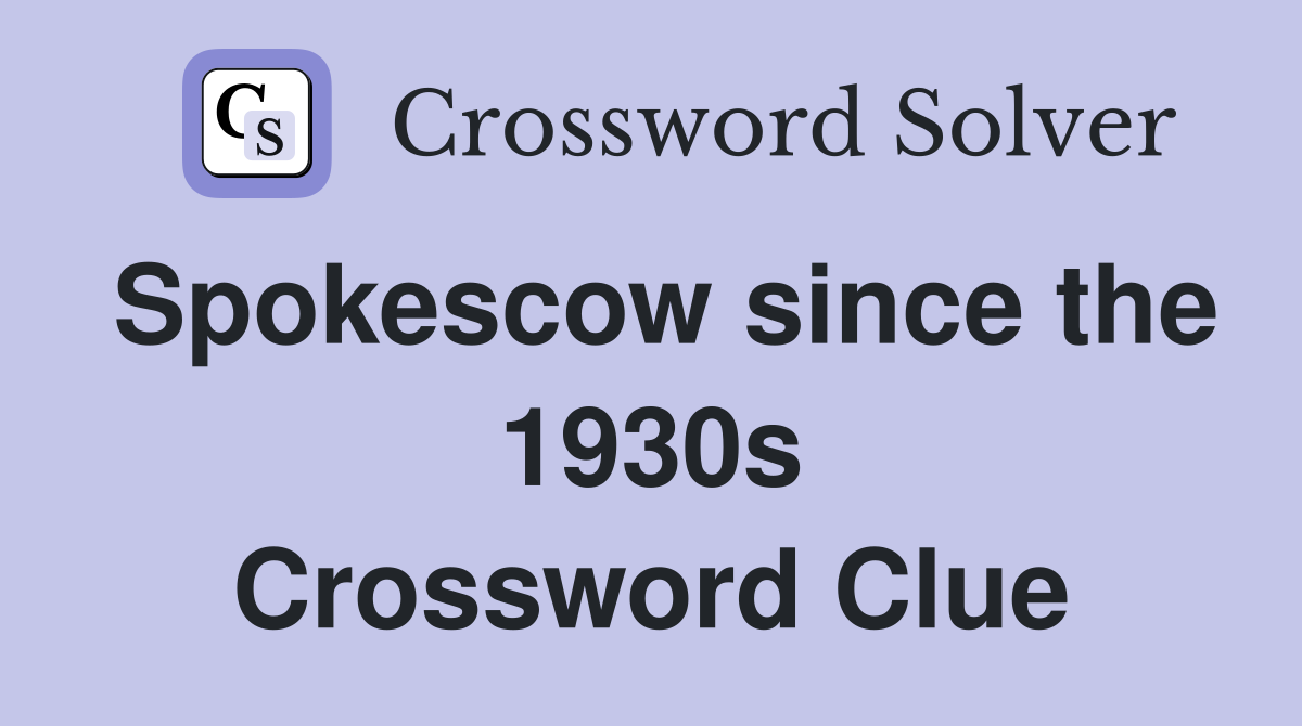 Spokescow since the 1930s Crossword Clue