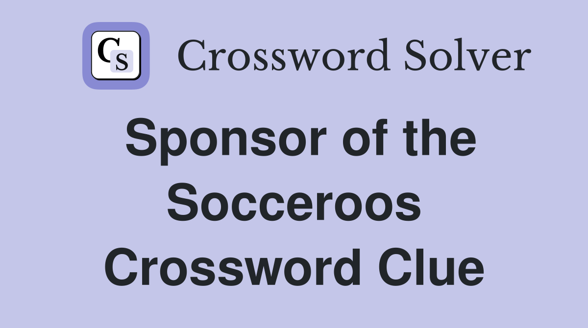 Sponsor of the Socceroos Crossword Clue