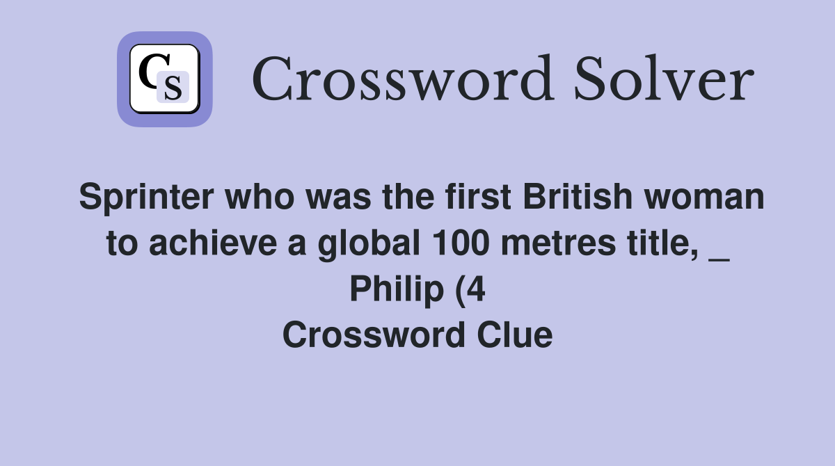Sprinter who was the first British woman to achieve a global 100 metres Sprinter who was the first British woman to achieve a global 100 metres