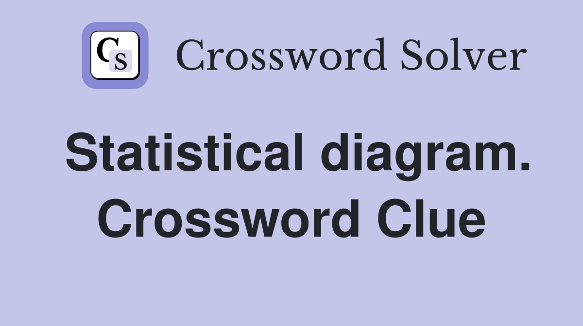 Statistical diagram. Crossword Clue