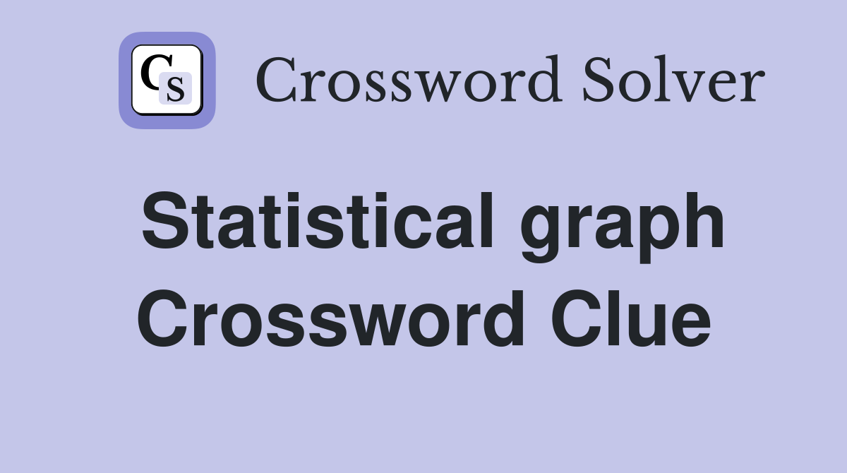 Statistical graph Crossword Clue