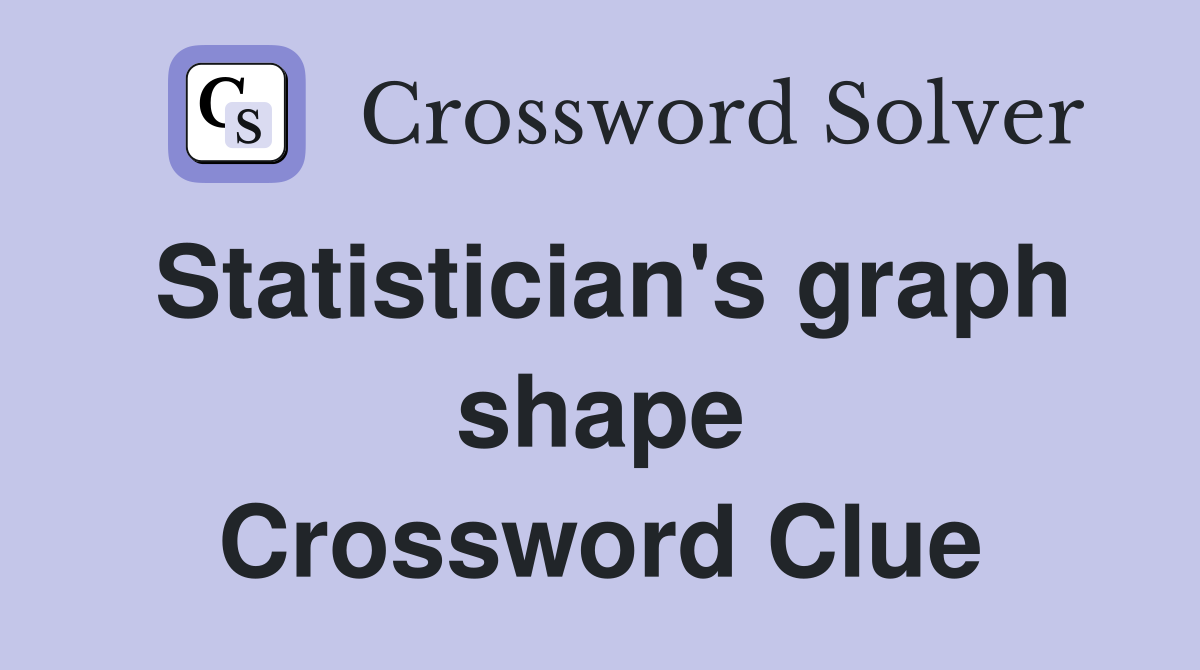Statistician's graph shape Crossword Clue