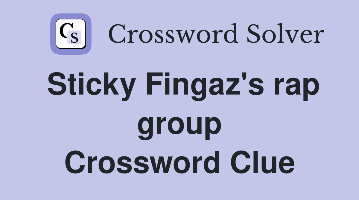 Sticky Fingaz's rap group Crossword Clue