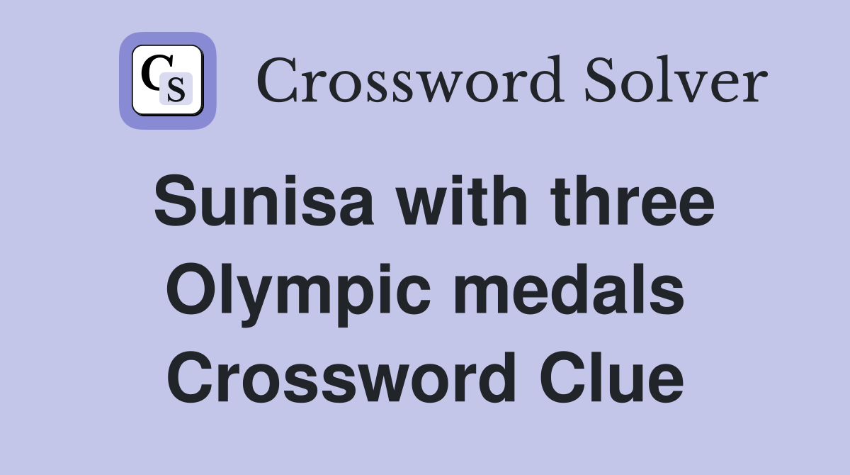 Sunisa with three Olympic medals Crossword Clue
