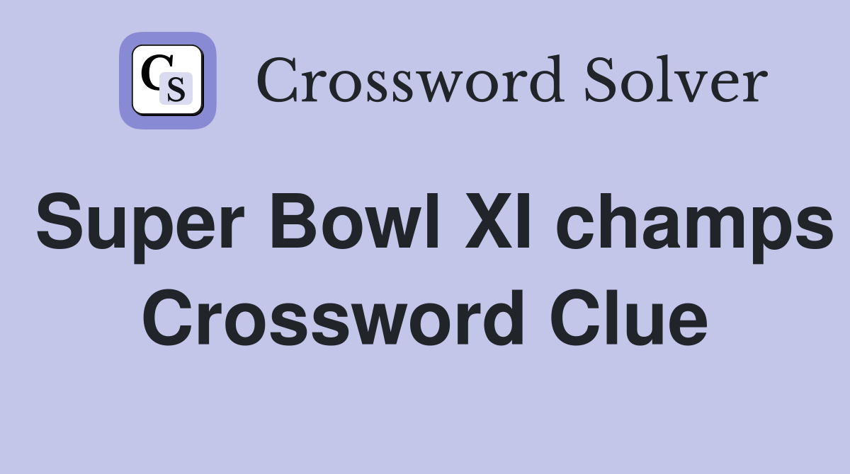 Super Bowl XI champs Crossword Clue