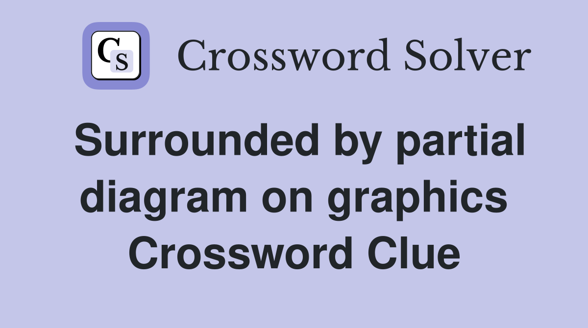 Surrounded by partial diagram on graphics Crossword Clue