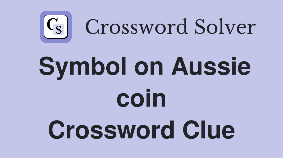Symbol on Aussie coin Crossword Clue