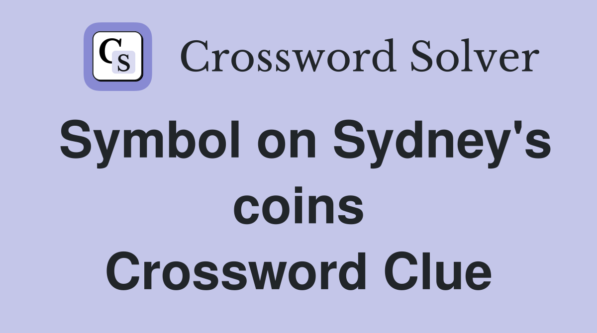 Symbol on Sydney's coins Crossword Clue