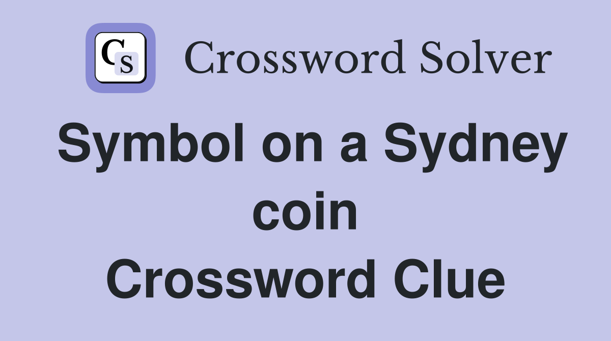 Symbol on a Sydney coin Crossword Clue