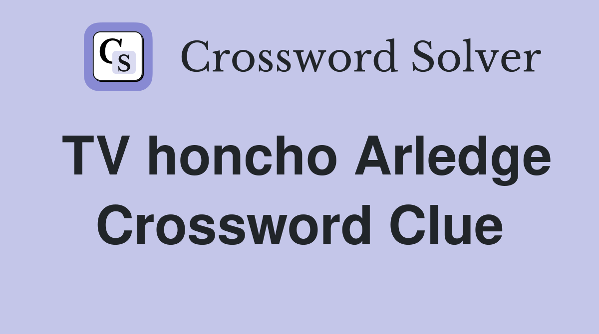 TV honcho Arledge Crossword Clue
