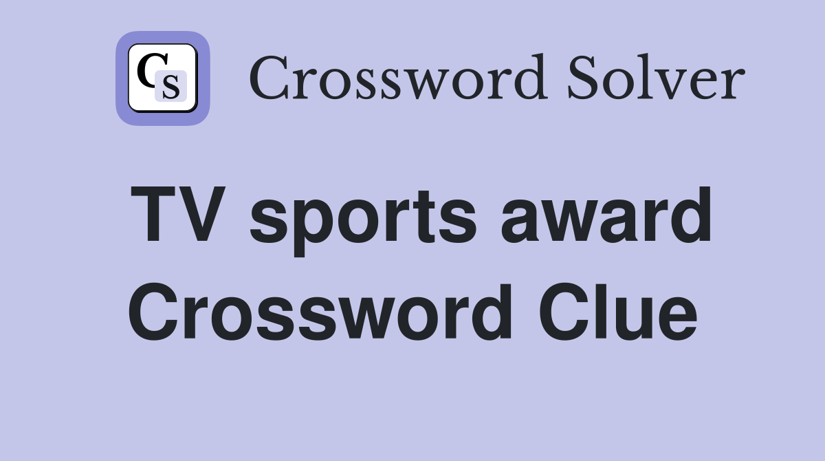 TV sports award Crossword Clue