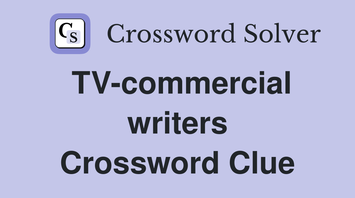 TV-commercial writers Crossword Clue