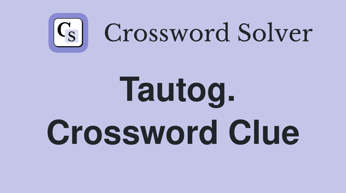 Tautog. Crossword Clue