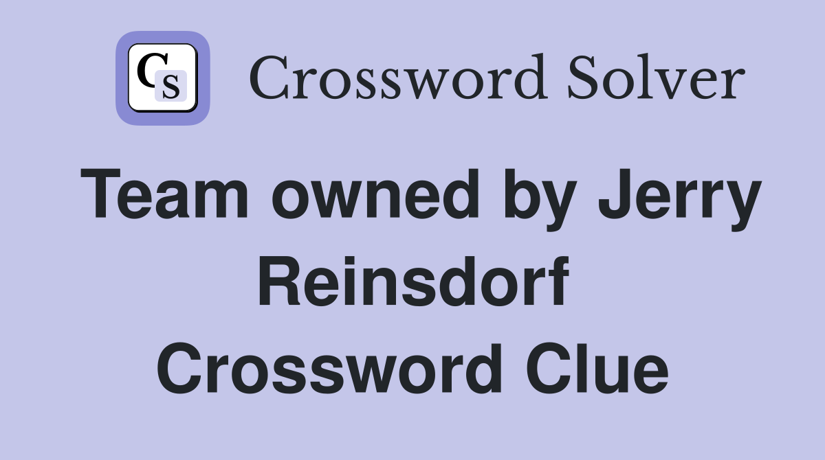 Team owned by Jerry Reinsdorf Crossword Clue