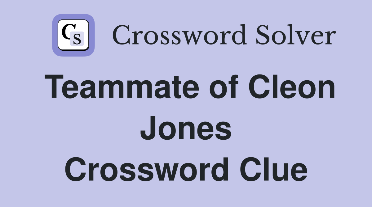 Teammate of Cleon Jones Crossword Clue