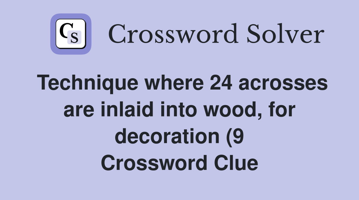 Technique where 24 acrosses are inlaid into wood for decoration (9 Technique where 24 acrosses are inlaid into wood for decoration (9