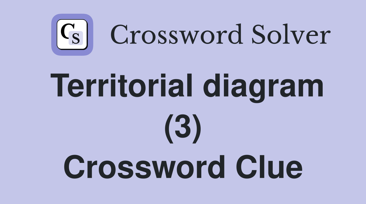Territorial diagram (3) Crossword Clue