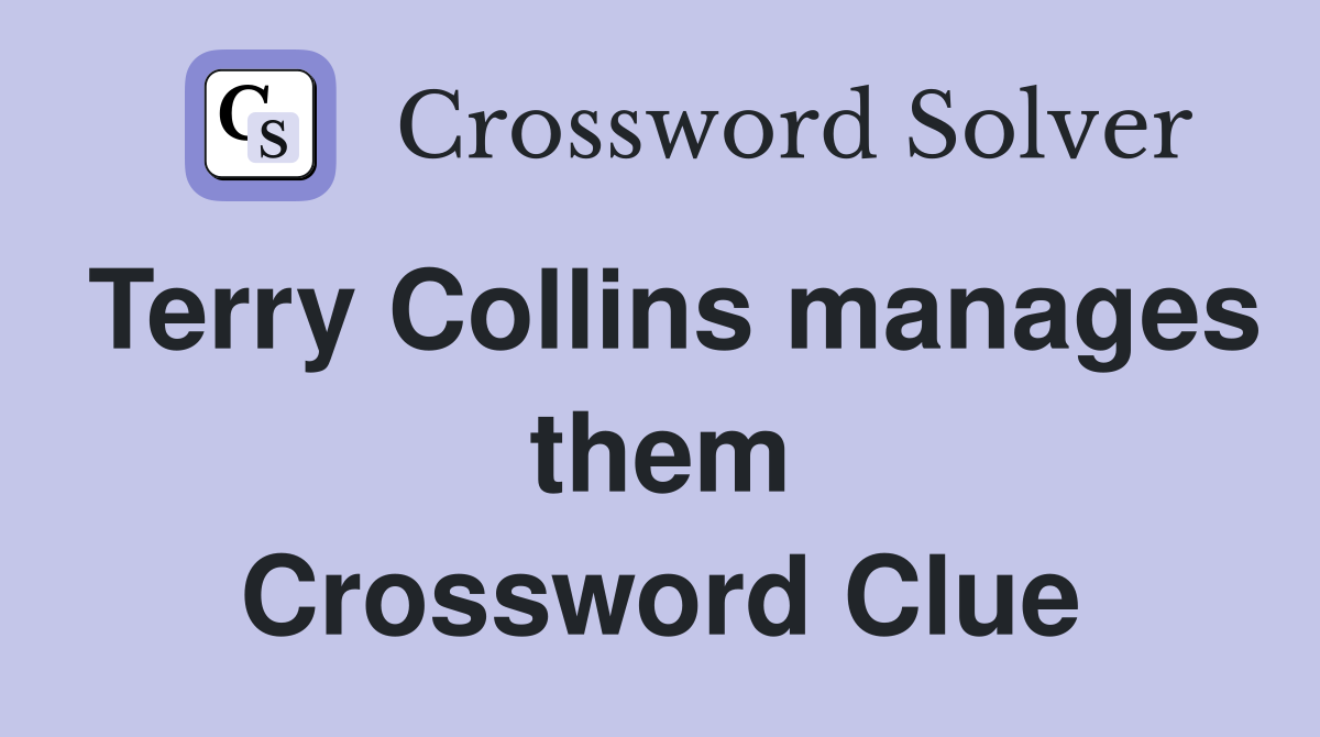 Terry Collins manages them Crossword Clue