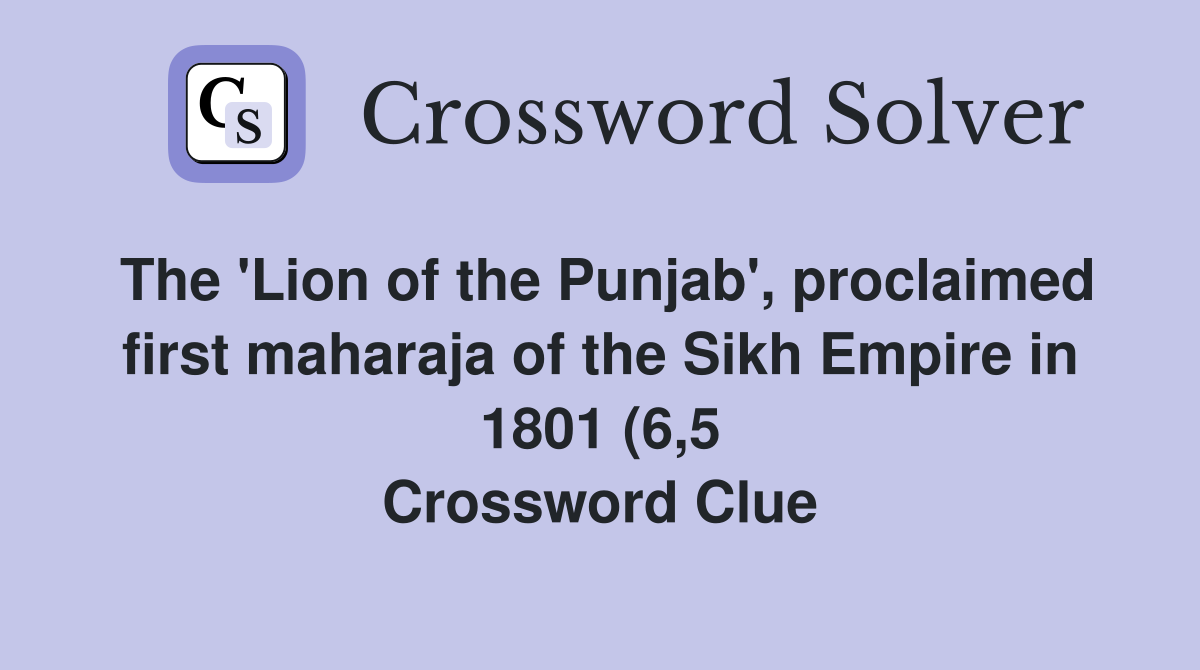 The #39 Lion of the Punjab #39 proclaimed first maharaja of the Sikh Empire The #39 Lion of the Punjab #39 proclaimed first maharaja of the Sikh Empire