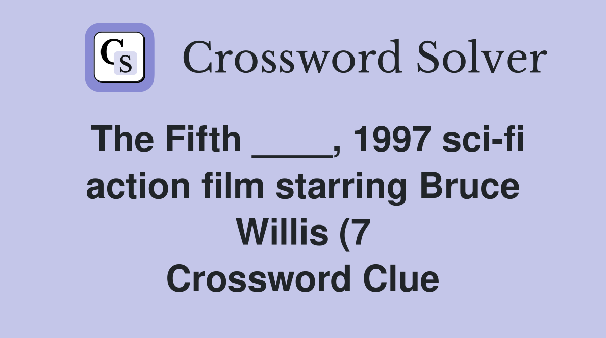 The Fifth 1997 sci fi action film starring Bruce Willis (7 The Fifth 1997 sci fi action film starring Bruce Willis (7