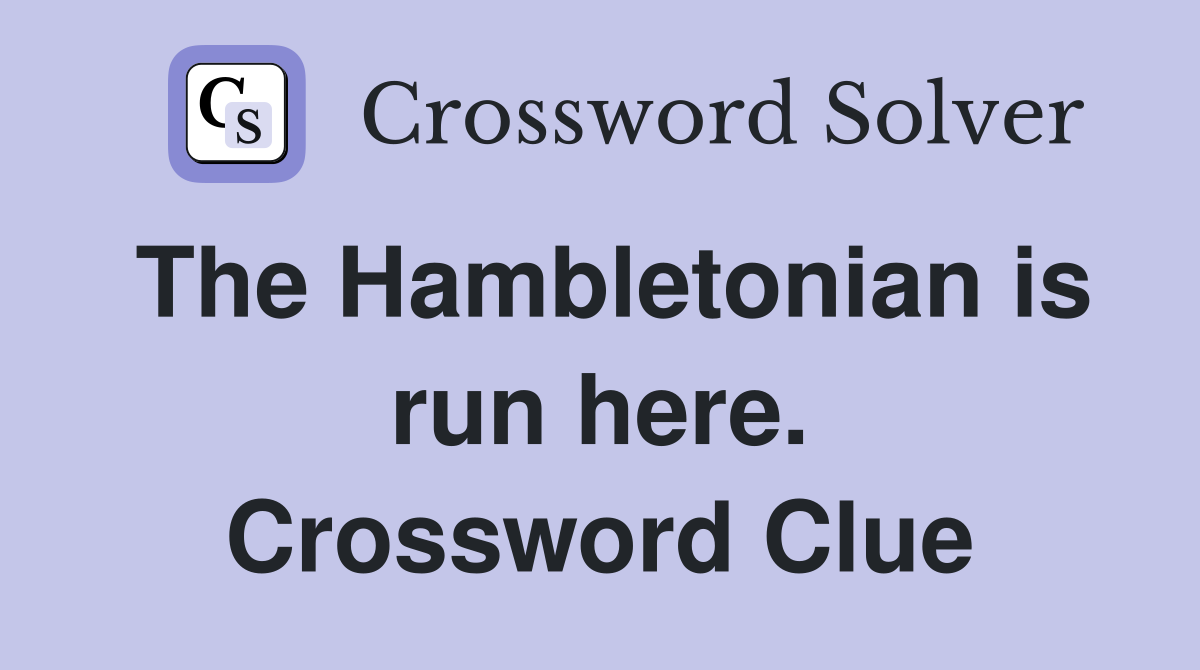 The Hambletonian is run here. Crossword Clue