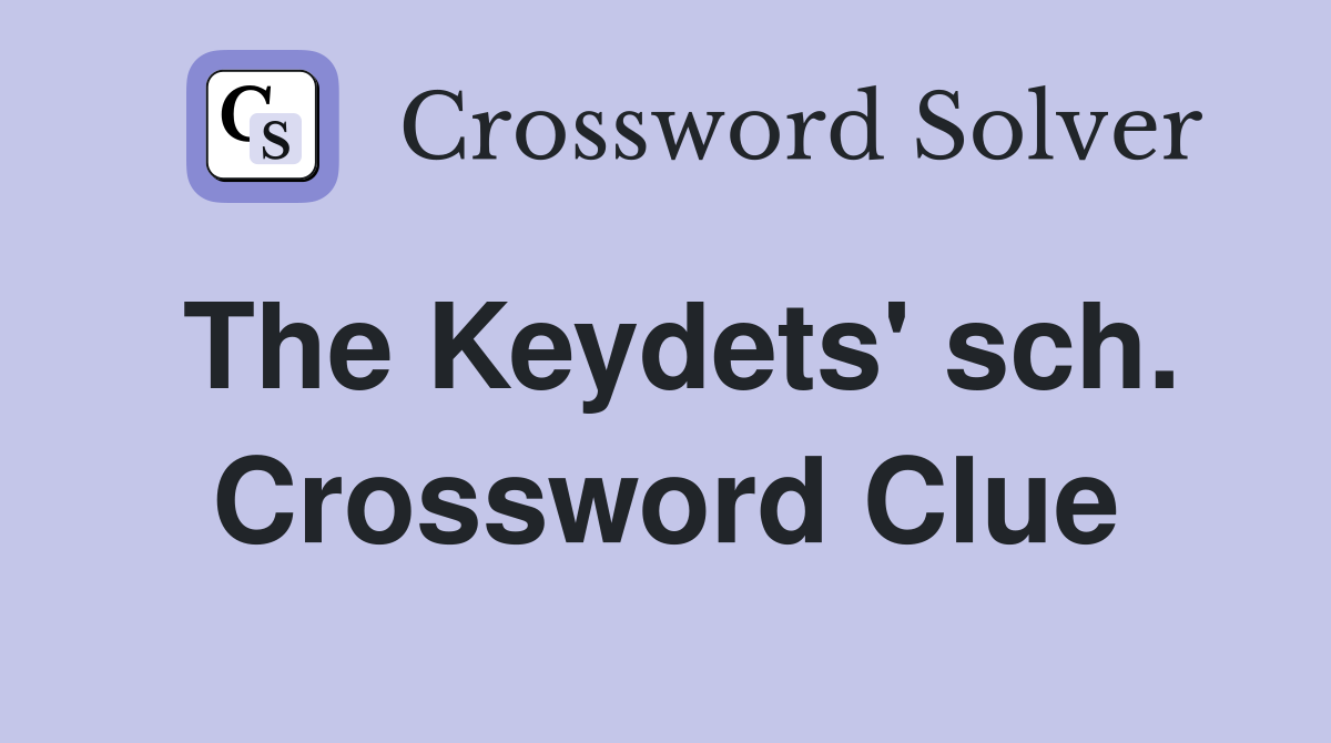 The Keydets' sch. Crossword Clue