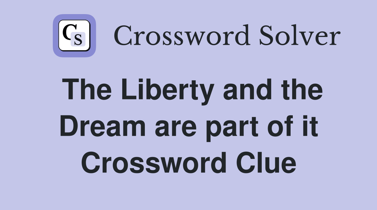 The Liberty and the Dream are part of it Crossword Clue
