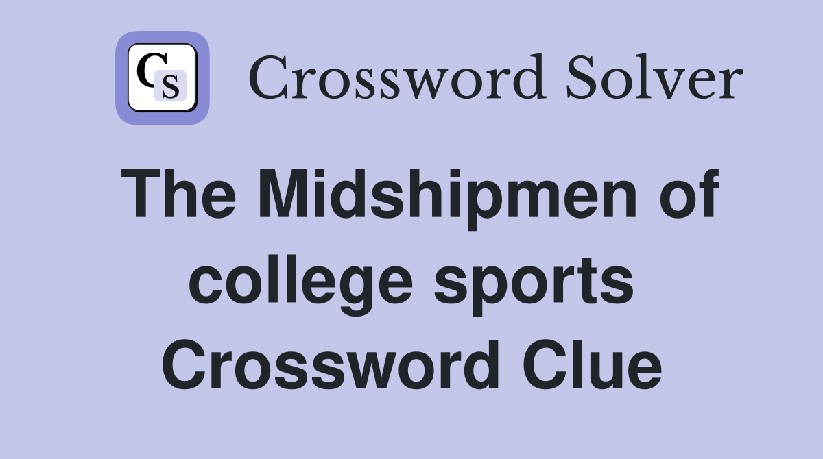 The Midshipmen of college sports Crossword Clue