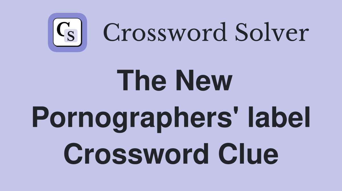 The New Pornographers' label Crossword Clue