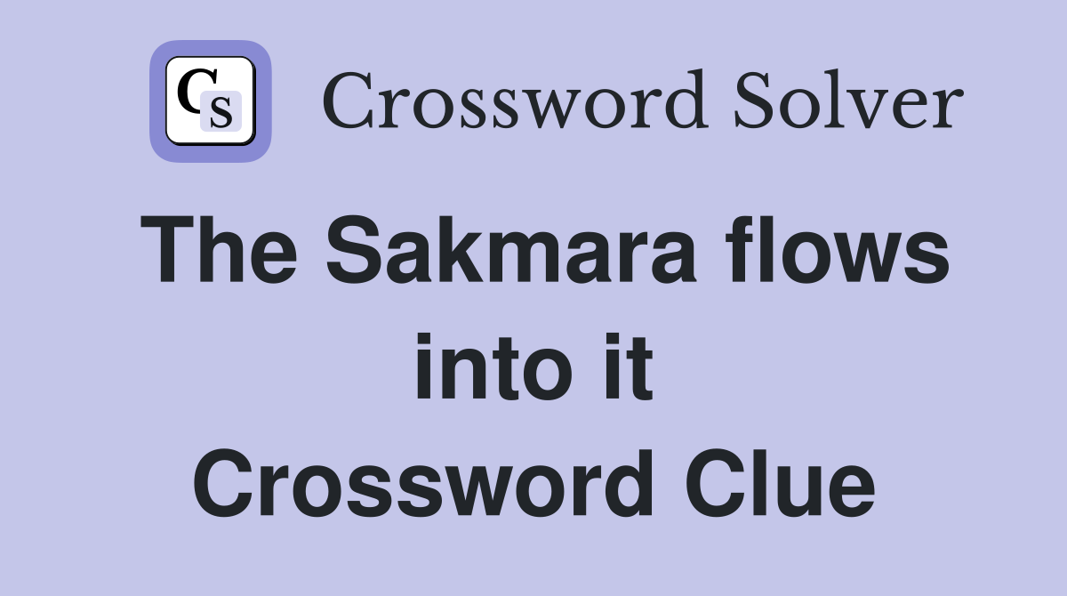 The Sakmara flows into it Crossword Clue