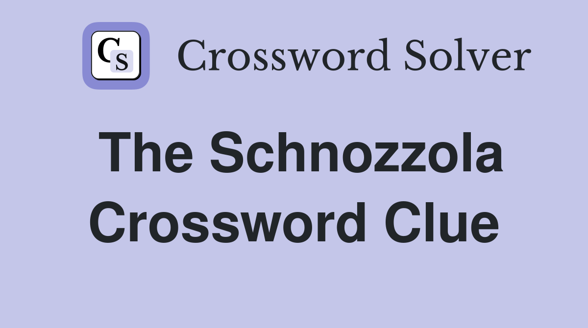 The Schnozzola Crossword Clue