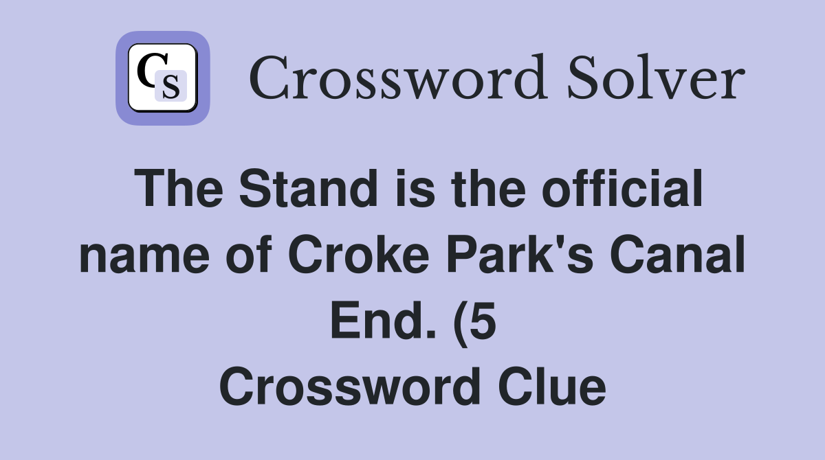 The Stand is the official name of Croke Park #39 s Canal End (5 The Stand is the official name of Croke Park #39 s Canal End (5