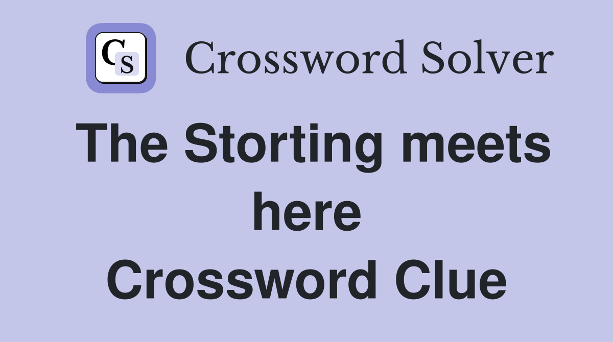 The Storting meets here Crossword Clue