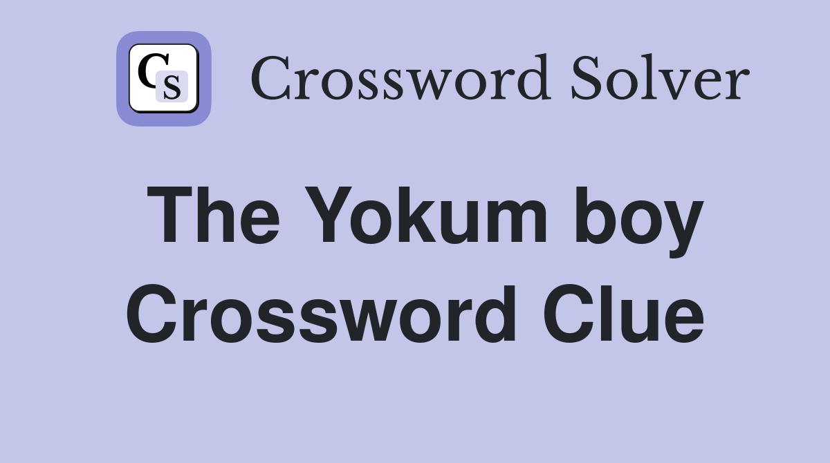 The Yokum boy Crossword Clue