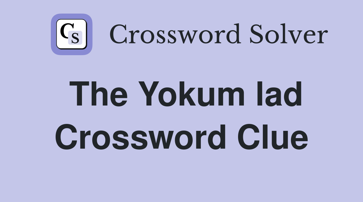 The Yokum lad Crossword Clue