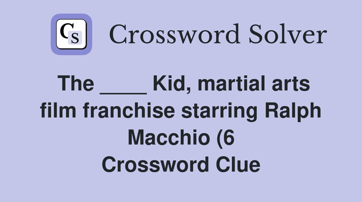 The Kid martial arts film franchise starring Ralph Macchio (6 The Kid martial arts film franchise starring Ralph Macchio (6