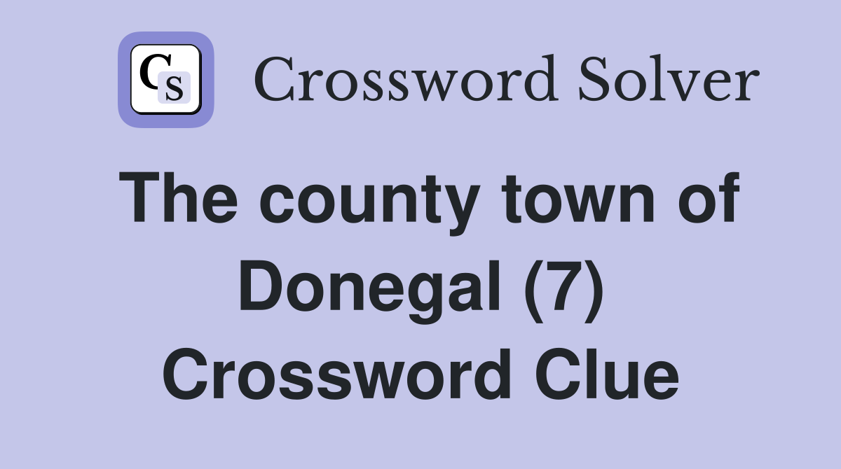 The county town of Donegal (7) Crossword Clue