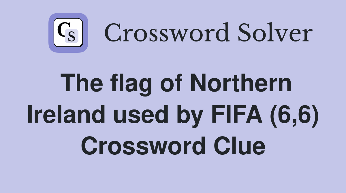The flag of Northern Ireland used by FIFA (6,6) Crossword Clue
