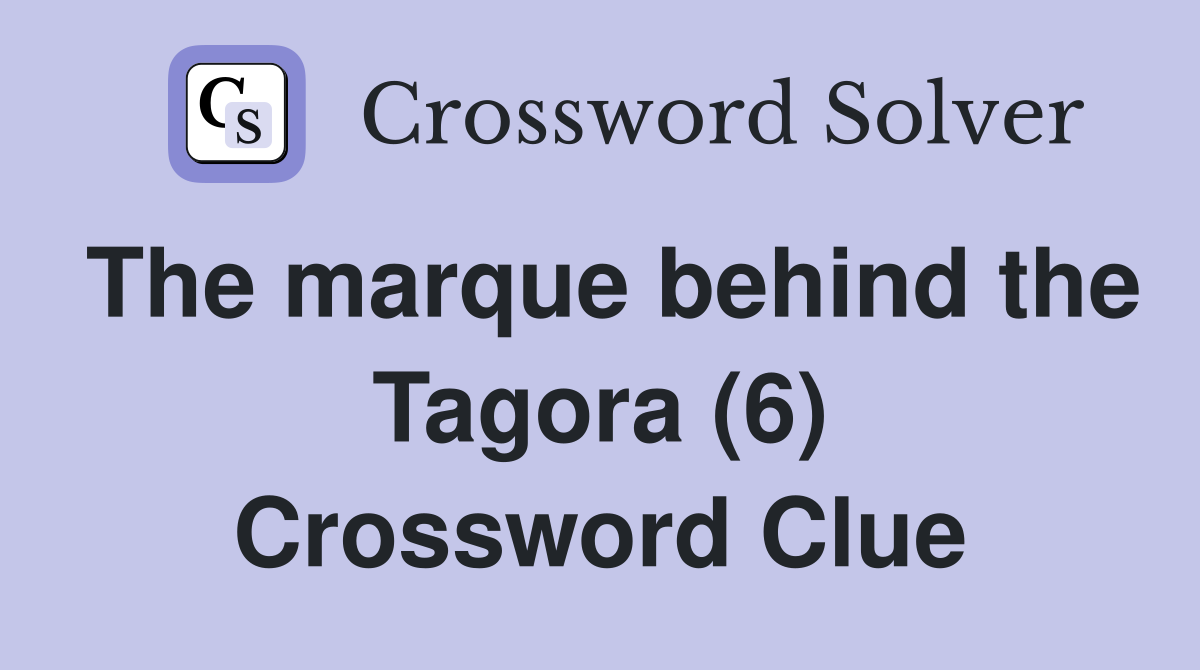 The marque behind the Tagora (6) Crossword Clue
