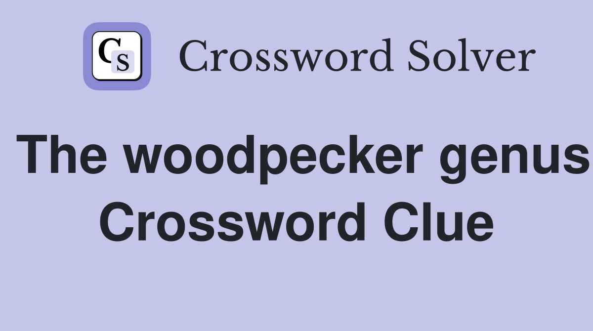 The woodpecker genus Crossword Clue