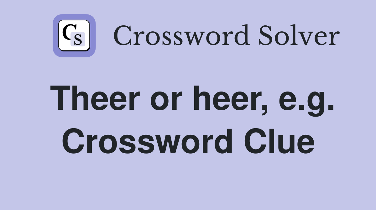 Theer or heer, e.g. Crossword Clue