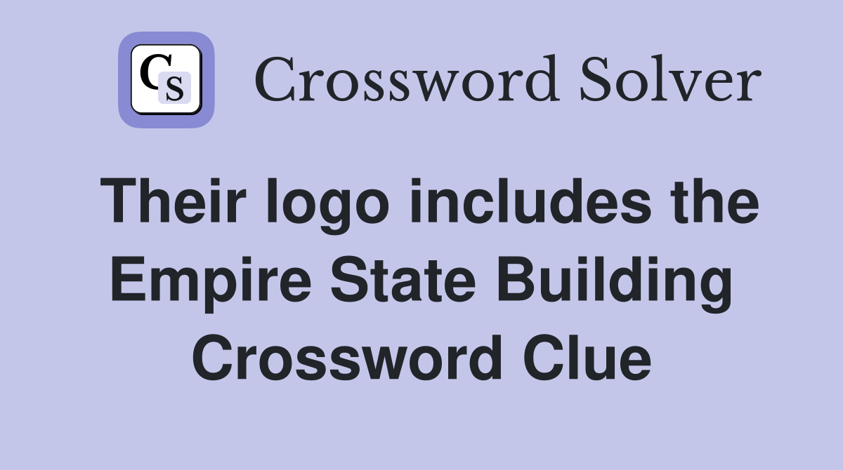 Their logo includes the Empire State Building Crossword Clue