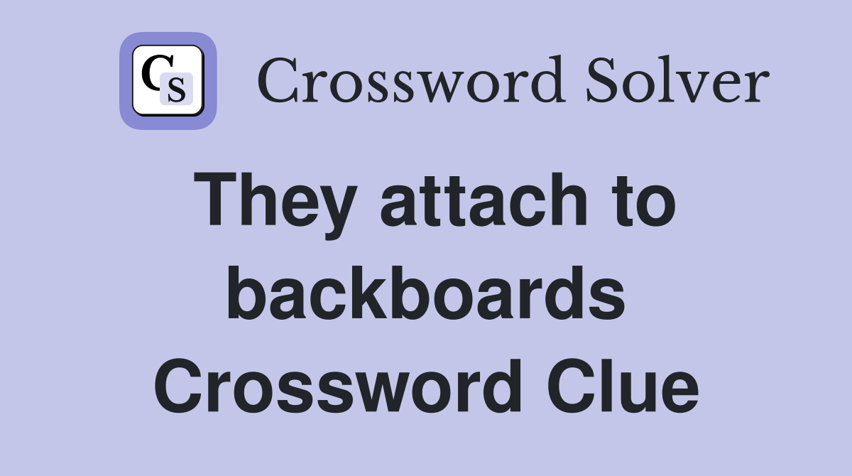 They attach to backboards Crossword Clue