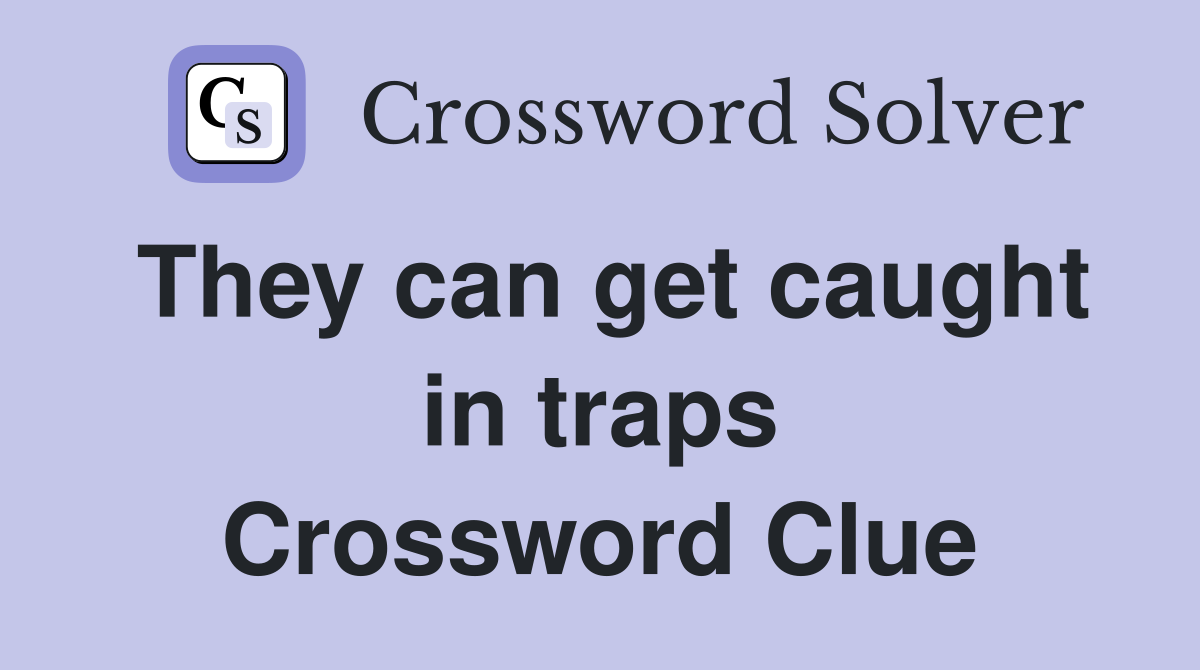 They can get caught in traps Crossword Clue