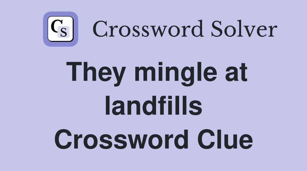 They mingle at landfills Crossword Clue