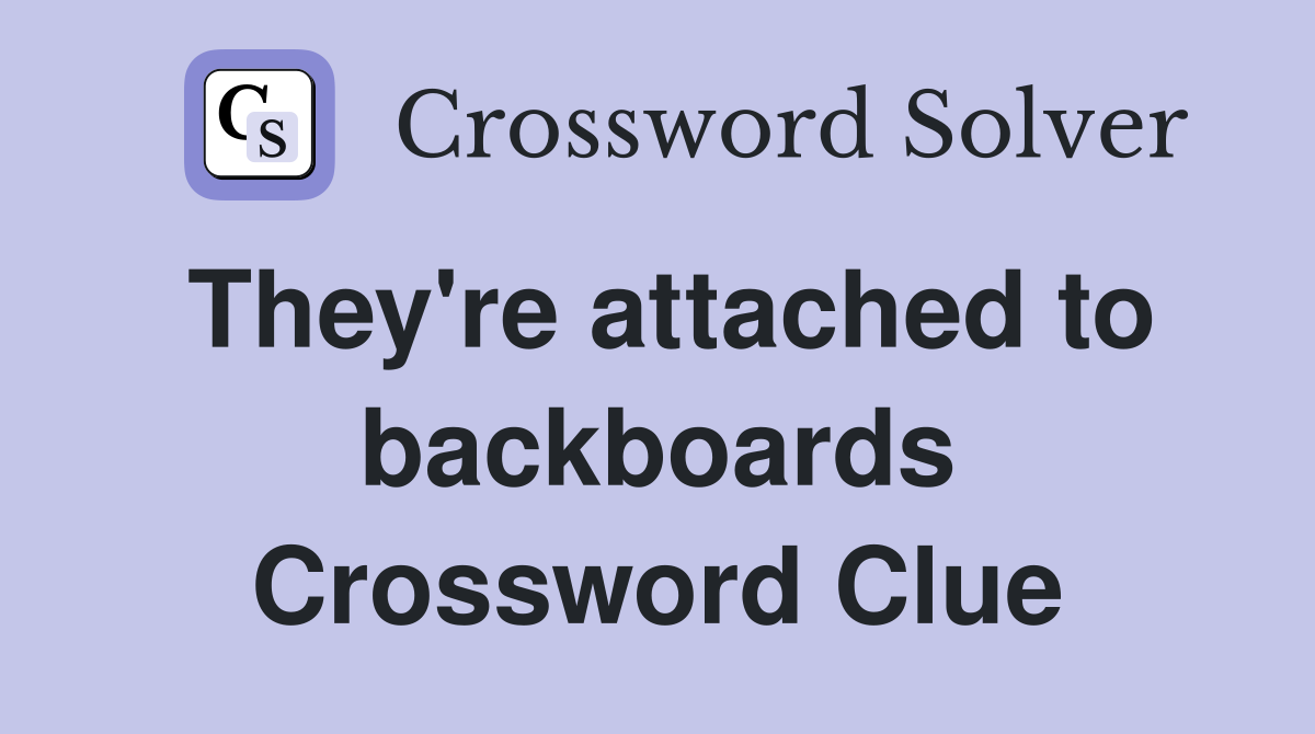 They're attached to backboards Crossword Clue