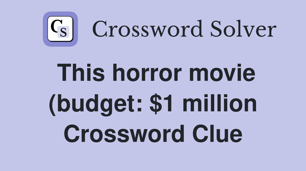 This horror movie (budget: $1 million) premiered at Sundance in 2004 This horror movie (budget: $1 million) premiered at Sundance in 2004